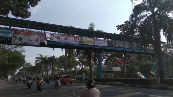 Spanduk Prabowo Golkar muncul lagi di Pekanbaru jelang kedatangan Prabowo Subianto