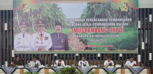 Inhil, H Syamsuddin Uti membuka Musyawarah Perencanaan Pembangunan Rencana Kerja Pembangunan Daerah /ADV