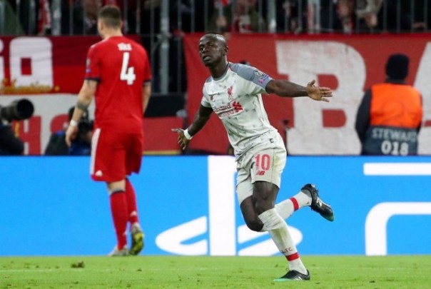 Sadio Mane yang sukses mencetak 2 gol saat Liverpool mengalahkan Bayern Muenchen. Foto: int 