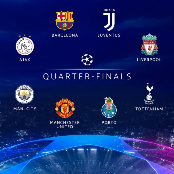 Delapan tim Liga Champions memperebutkan tiket ke semifinal (foto/int) 