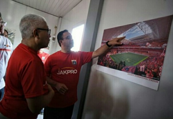 Anies Baswedan tunaikan janji bangun Stadion Internasional Jakarta (foto/instagram) 