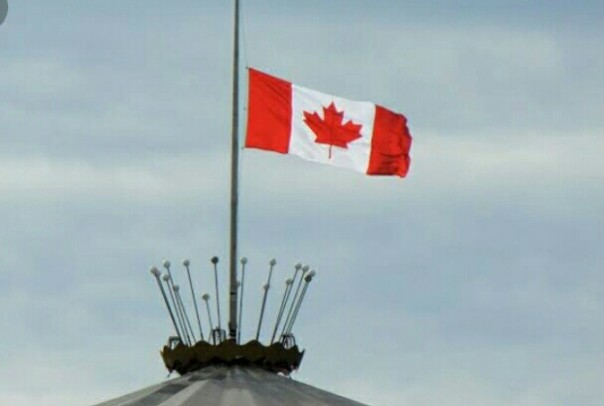 Kanada turunkan bendera setengah tiang, berkabung tragedi di New Zealand (foto/int) 