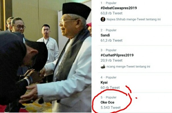 Sandiaga Uno bahas Oke Oce di debat Pilpres 2019 (foto/int) 