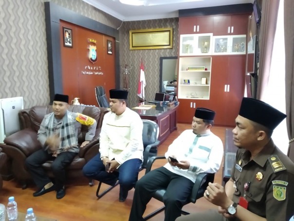 Ketua DPRD Kuansing, Andi Putra, SH. MH, Wakil Ketua DPRD Sardiyono, A.Md, Kapolres AKBP Muhammad Mustofa, S.Ik. M.Si/zar
