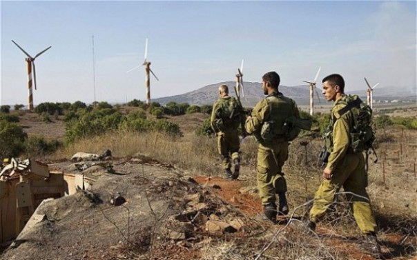 Tentara Israel berjaga-jaga di kawasan Dataran Tinggi Golan. Foto: int 