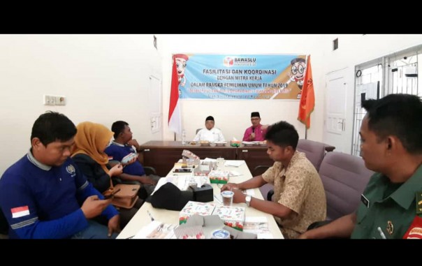 Bawaslu Kabupaten Siak menggelar rapat koordinasi bersama mitra kerja/lin