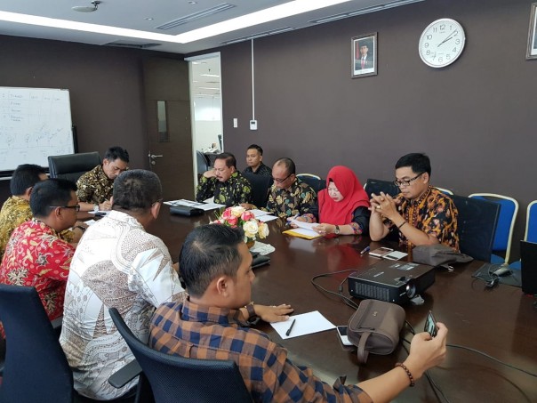 Sekretaris Daerah Kabupaten Inhil, H Said Syarifuddin memimpin koordinasi dan konsultasi Tim Anggaran Pemerintah Daerah atau TAPD Kabupaten Inhil /adv