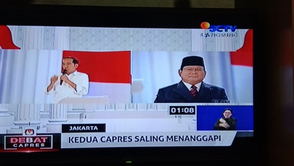 Debat keempat pilpres 2019 antara Joko Widodo dan Prabowo Subianto
