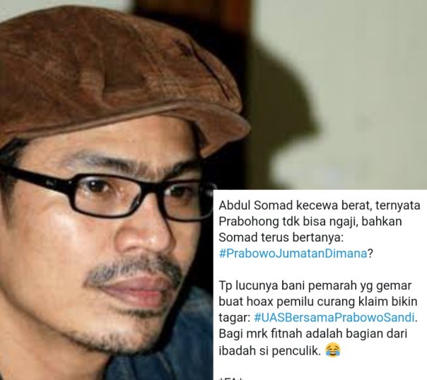 Kicauan Faizal Assegaf yang mempelintir ucapan Ustaz Abdul Somad