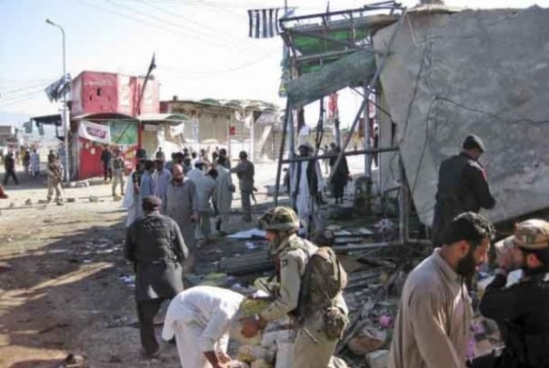 Bom yang meledak di Pakistan (ilustrasi) 