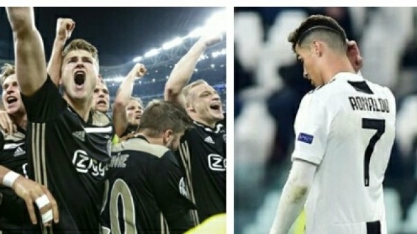 Cristiano Ronaldo bersama Juventus tersingkir dari Liga Champions akibat dikalahkan Ajax Amsterdam (foto/int)
