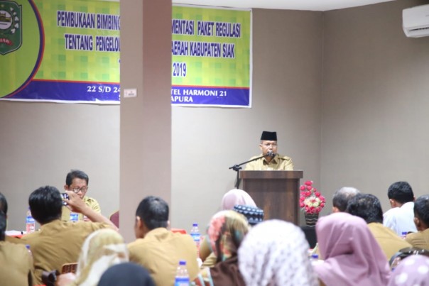 Bimbingan Teknis Implementasi Paket Kebijakan Penggelolaan Keuangan Daerah Kabupaten Siak tahun 2019