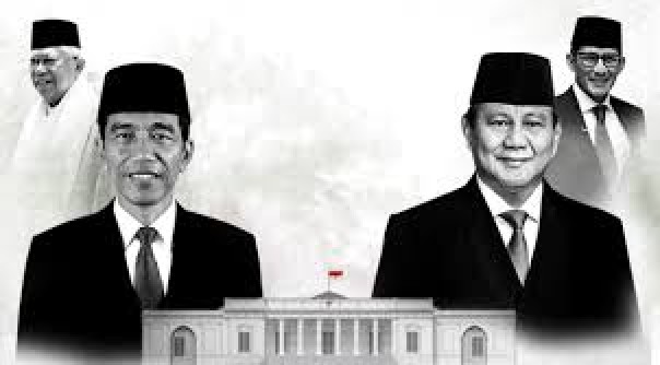 Pasangan petahana, Jokowi-Ma'ruf Amin dan Pasangan Nomor Urut 02, Prabowo Subianto-Sandiaga Uno
