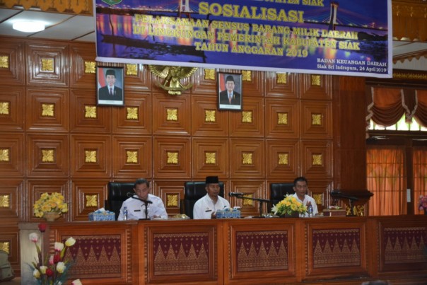 Sosialisasi Pelaksanaan Sensus Barang Milik Daerah dilingkungan Pemkab Siak Tahun Anggaran 2019/lin