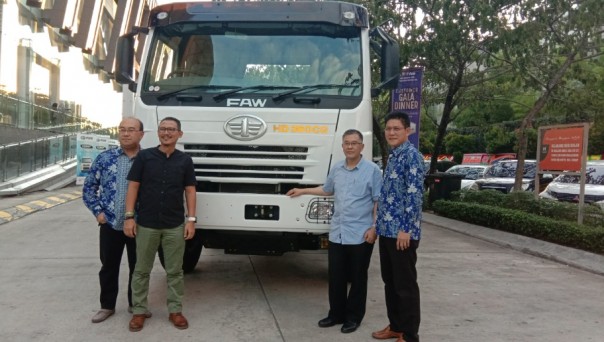 Exhibition dan Gala Dinner FAW Truck yang berlangsung di Ska Co Ex, Pekanbaru