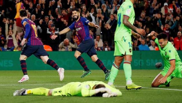 Lionel Messi menjadi penentu gelar juara La Liga 2018/2019 Untuk Barcelona 