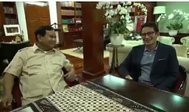 Video Sandiaga Uno akrab dengan Prabowo Subianto (foto/int)