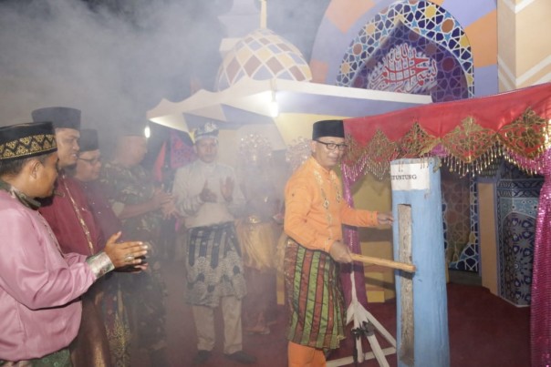 Mushabaqah Tilawatil Quran Tingkat Kecamatan Sungai Mandau IX Tahun 2019 di Kampung Teluk Lancang. /lin