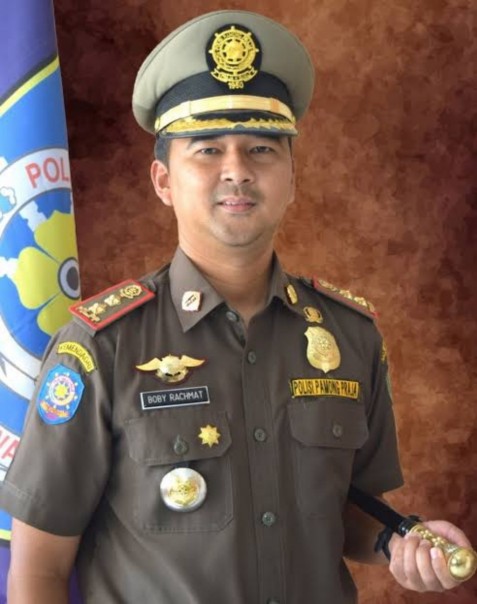 Kepala Satuan Polisi Pamong Praja (Satpol PP) Kabupaten Indragiri Hulu, H. Boby Rachmat S.STP, M.Si/azi