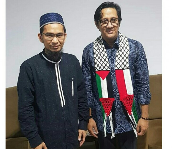 Andre Taulany langsung jumpai Ustaz Adi Hidayat (foto/instagram)