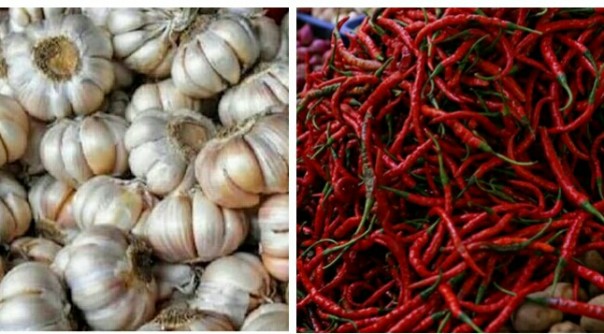 Harga bawang putih, cabai merah hingga ikan tongkol alami penurunan di Pekanbaru (foto/int)