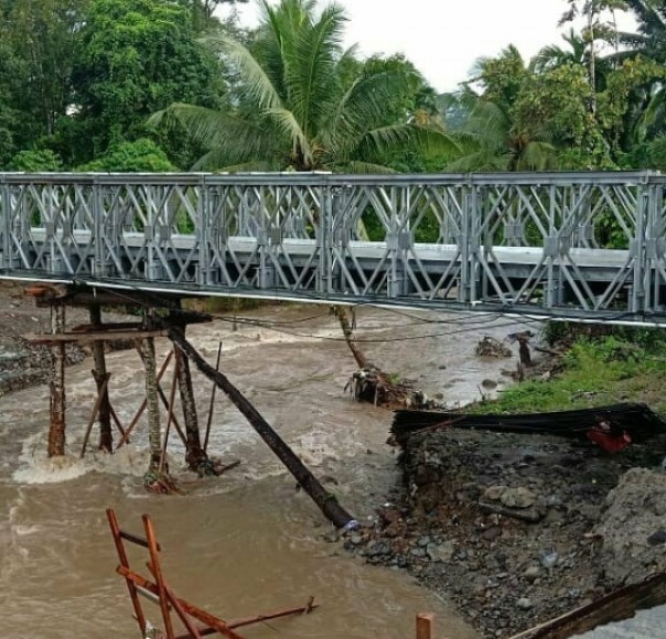Jembatan di Kayu Tanam Padang Pariaman direncanakan bisa digunakan H-7 lebaran/ist