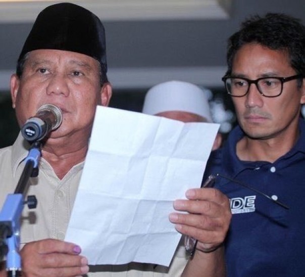 Update Situng KPU 90,1 persen, Paslon Prabowo-Sandi raih lebih dari 61 juta suara (foto/int)