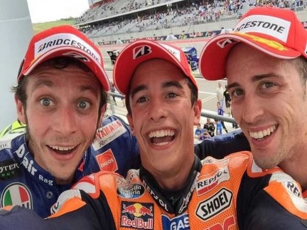 Rossi, Marquez dan Dovizioso 