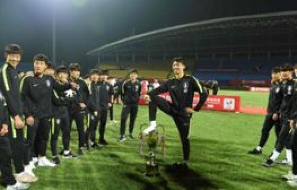 Aksi selebrasi tak terpuji pemain Korea Selatan. Foto. Internet