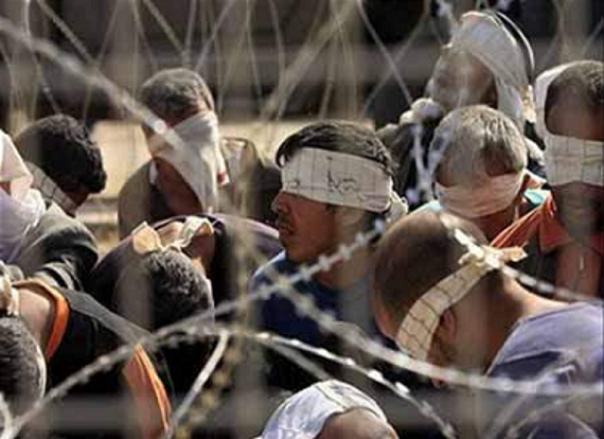 Warga Palestina yang ditahan di salah satu penjara Israel. Foto: int 