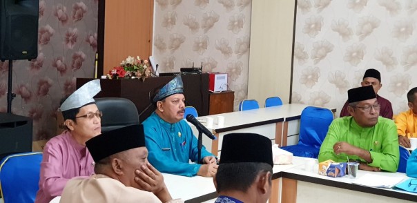 H Said Syarifuddin memimpin rapat final persiapan Milad ke-54 Kabupaten Inhil/ADV