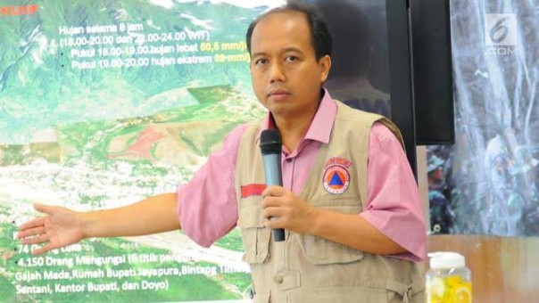 Kepala Pusat Data dan Humas Badan Nasional Penanggulangan Bencana (BNPB), Sutopo Purwo Nugroho