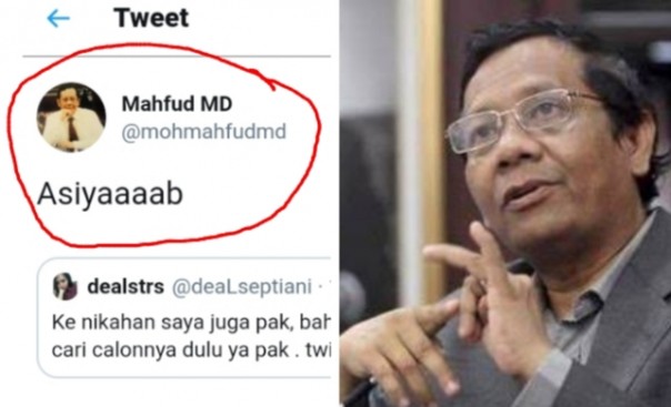 Netizen ramai komentari gaya gaul Prof Mahfud MD (foto/int)