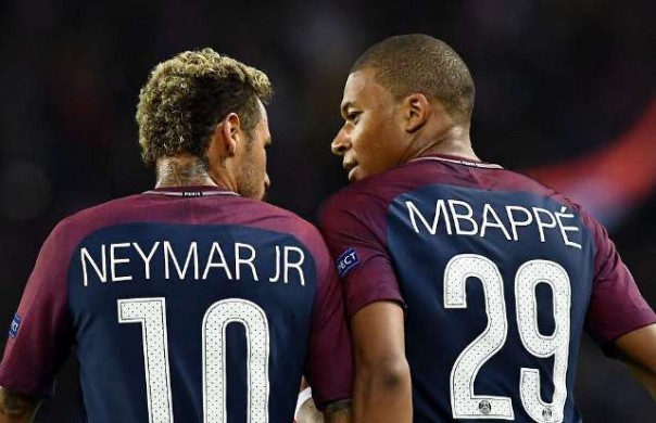 Neymar dan Mbappe 
