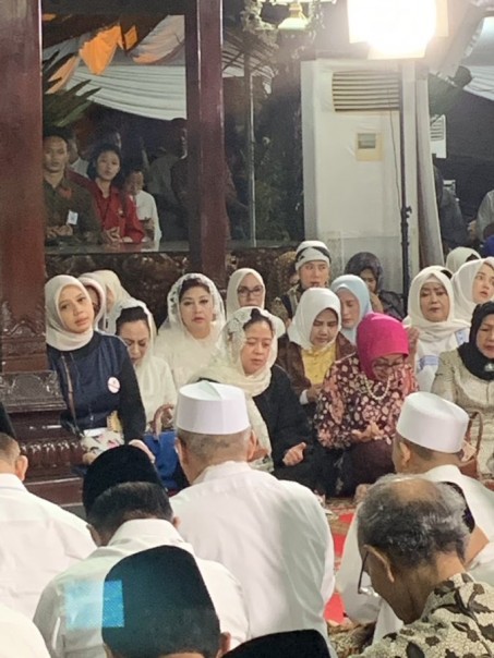 Puan Maharani hadiri tahlilan mengenang 40 hari wafatnya Ani Yudhoyono (foto/int)