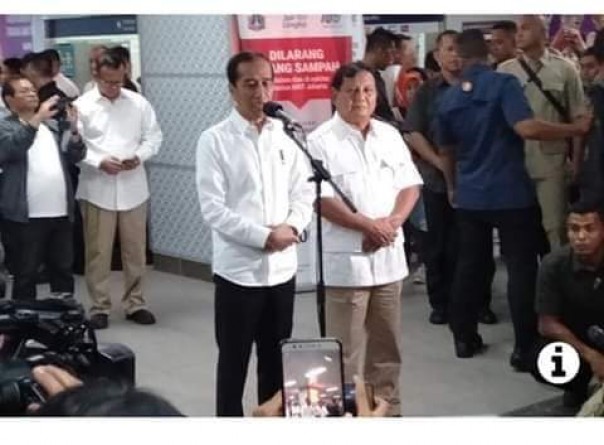 Foto pertemuan Jokowi dan Prabowo