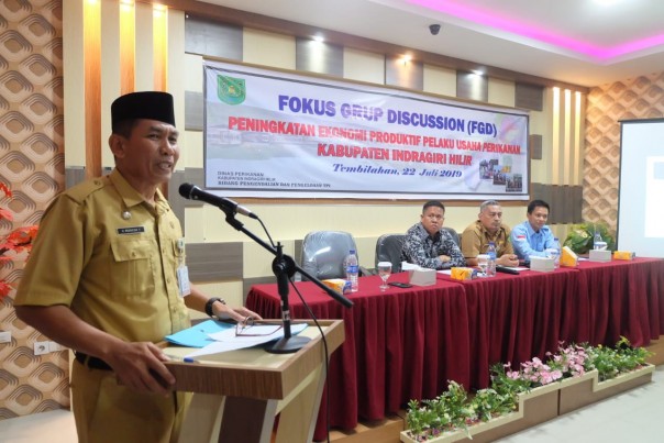 Dinas Kelautan dan Perikanan Kabupaten Inhil menaja kegiatan Fokus Group Discussion /rgo