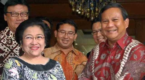 Megawati Soekarnoputri dan Prabowo Subianto. 