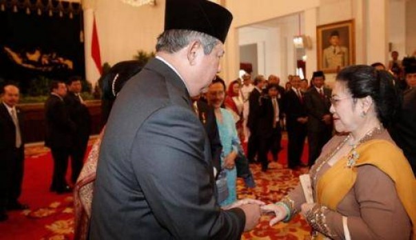 Presiden RI ke-6 SBY saat bertemu Megawati Soekarnoputri (foto/int)