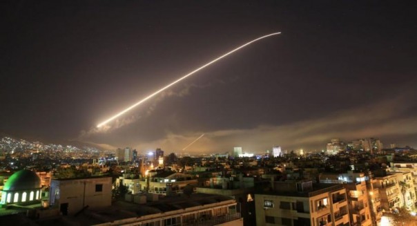 Rudal Israel menghantam Suriah