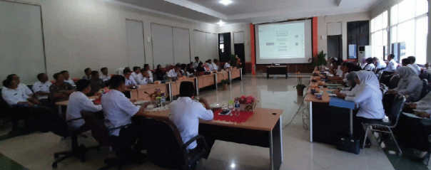 Sosialisasi e-kinerja dihadiri oleh seluruh OPD lingkungan Pemerintah Kabupaten Kuantan Singingi/zar  
