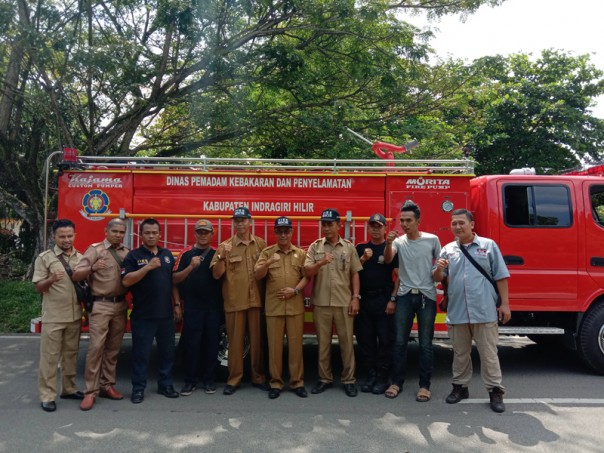 Dinas Pemadam Kebakaran Kabupaten Indragiri Hilir mendapatkan tambahan satu unit mobil pemadam kebakaran/rgo