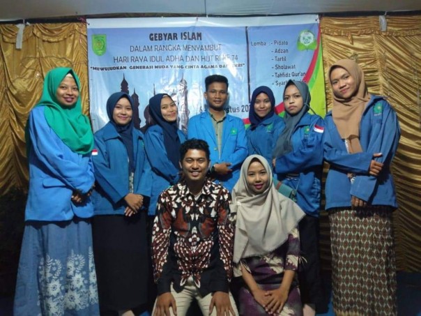  Mahasiswa kukerta UIN Suska Riau di Desa Nyiur Permai, Kecamatan Gaung, Indragiri Hilir mengadakan Gebyar Islami/rgo