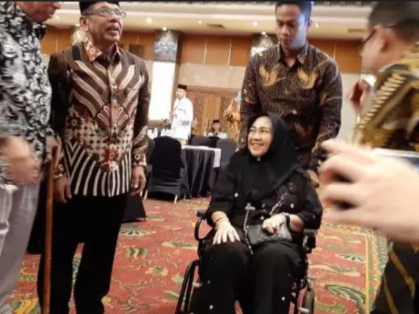 Rachmawati Soekarnoputri menghadiri acara Forum Rekat Anak Bangsa dan Kemenhan di Hotel Grand Sahid Jaya, Jakarta, Senin  12 Agustus 2019. Foto: int  