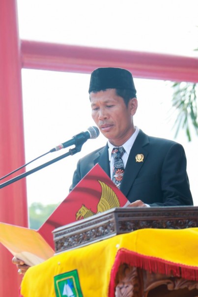 Wakil Ketua DPRD Bengkalis Bacakan Detik Detik Proklamasi
