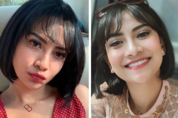Vanessa Angel dikira netizen mirip Polwan karena rambut pendeknya (foto/int)