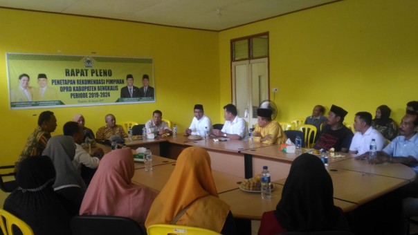 Dewan Perwakilan Daerah (DPD) Kabupaten Bengkalis menggelar rapat pleno/hari