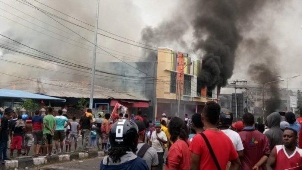 Rusuh yang terjadi di Papua belum lama ini (ilustrasi). Foto: int 