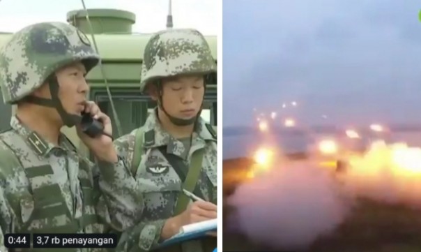 Video tentara China latihan perang siang dan malam yang viral di media sosial (foto/int)