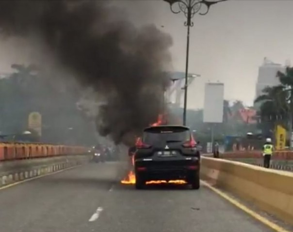 Mitsubishi Xpander kembali terbakar di Pekanbaru, Riau, Sabtu, 31 Agustus 2019